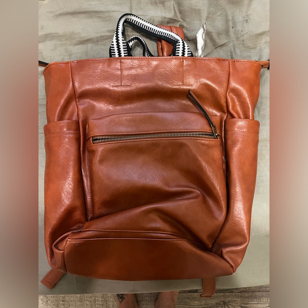 Brown backpack